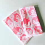 りきし手ぬぐいピンク