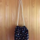 丸底巾着バッグ　※sample品