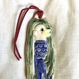 アマビエ陶器お守り(みどり)