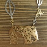 フラワーゾウロングネックレス