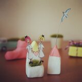 グリーンな小さな庭とカモメのお家