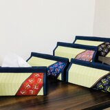 【畳職人手作り】当店オリジナル畳へり使用、オシャレ高級畳ティッシュケース「父の日・敬老の日」ギフト・プレゼントにおすすめ