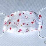 おしとやかな水玉のマスク