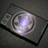 オーダーメイド　名前付　家紋　彫金　カードケース　名刺25枚収納タイプ、地紋沙綾型の画像