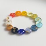 【オーダーピアス】『金の舞』唯一無二のガラスナギットピアスの画像