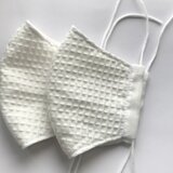 ワッフル生地のマスク　2枚セット