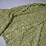 ふくろうとフランスパンのカーディガン