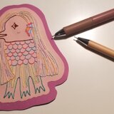 【受注制作】フリーカード＊アマビエ様の画像