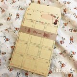 ヴァイオリン＊月謝袋20枚・４回レッスン枠（１年間用・名入れなし）