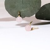 ローズクウォーツのイヤリング