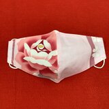 【夏マスク】冷感接触　和美人マスク　夏薔薇
