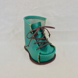 ハイカットスニーカー型  本革メガネ＆ペンスタンド 〜ディスプレイにも〜「グリーン」