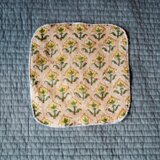ハンドブロックプリント　タオルハンカチmini　イエローの画像