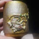 漆塗りぐい飲み風神雷神