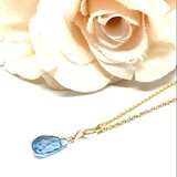 ロンドンブルートパーズのネックレス