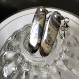 ナチュラル　スカレンブレンド＆ガレナ　イヤリングピアス・ノンピアス用ペア＋金具　キット　 非加熱　ナチュラル　5３.5カラット