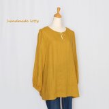 Ａラインチュニック リネン（マスタード）_C20