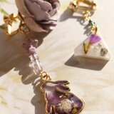 花見のうさぎ(紫)