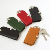 とても薄い⭐コンパクトな本革キーケース・キーホルダー【受注生産】