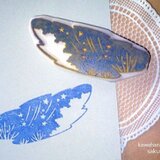 「流星の夜」消しゴムはんこの画像