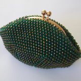 ビーズぎっしりミニパース ☆ もみの木 ☆ クリスマスカラー