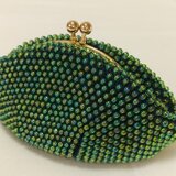 ビーズぎっしりミニパース ☆ キラキラもみの木 ☆ クリスマスカラー