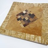 角盆B　寄木　プレート　角皿