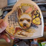 焼絵彩色オーダーイラスト