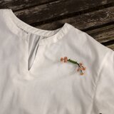 50％オフセール【プレゼントにも】小さなお花のコサージュ・ブローチ（ピンク）