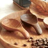 木彫りのコーヒーメジャーの画像