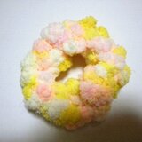 ゆるふわボリューミーシュシュ＊イエロー