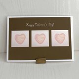 バレンタイン　ポストカード 「LOVEチョコレート」　3枚セット　シンプル　ナチュラル　 ナチュラコ　naturakoの画像