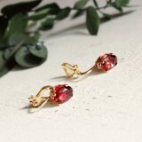 Milkcrown classic イヤリング ガーネット