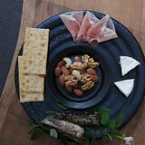 漆黒鎬文台皿（9寸皿）