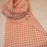 千鳥格子のマフラー