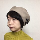 上品な可愛さ、シンプルなベレー（ベージュ）
