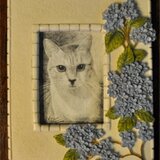 猫の細密画小品の画像