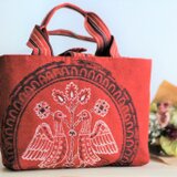 古布を使ったミニ手持ちバッグ