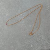 ルビーの一粒ネックレス*Ｋ14ｇｆ
