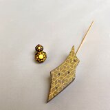 伝統工芸截金ピアス《Kumonoi》の画像