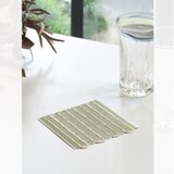 藤布：コースター：青丹（くすみ緑）