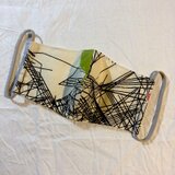ヴィンテージコットンマスク・内側バンド付き・50'S柄【サイズ】 ●小さめ ②の画像