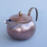 銅製急須（後取手、荒鎚仕上）＃３