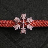 帯留・雪の結晶(SV)