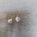 【015】K14GF 刺繍ビーズピアス