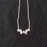 【K14gf】Seed × Petit Petal Pearl／シードパール×ペタルパールネックレス