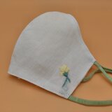 春いろ刺繍❁立体マスク（調節ゴム・ポケット付き）
