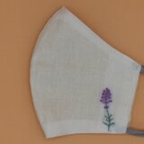 春いろ刺繍❁立体マスク（調節ゴム・ポケット付き）