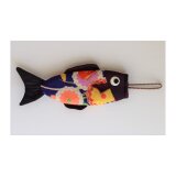 古布で作った　青鯉