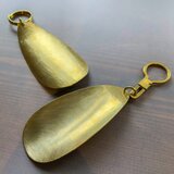 靴ベラ　真鍮製（キーホルダータイプ）